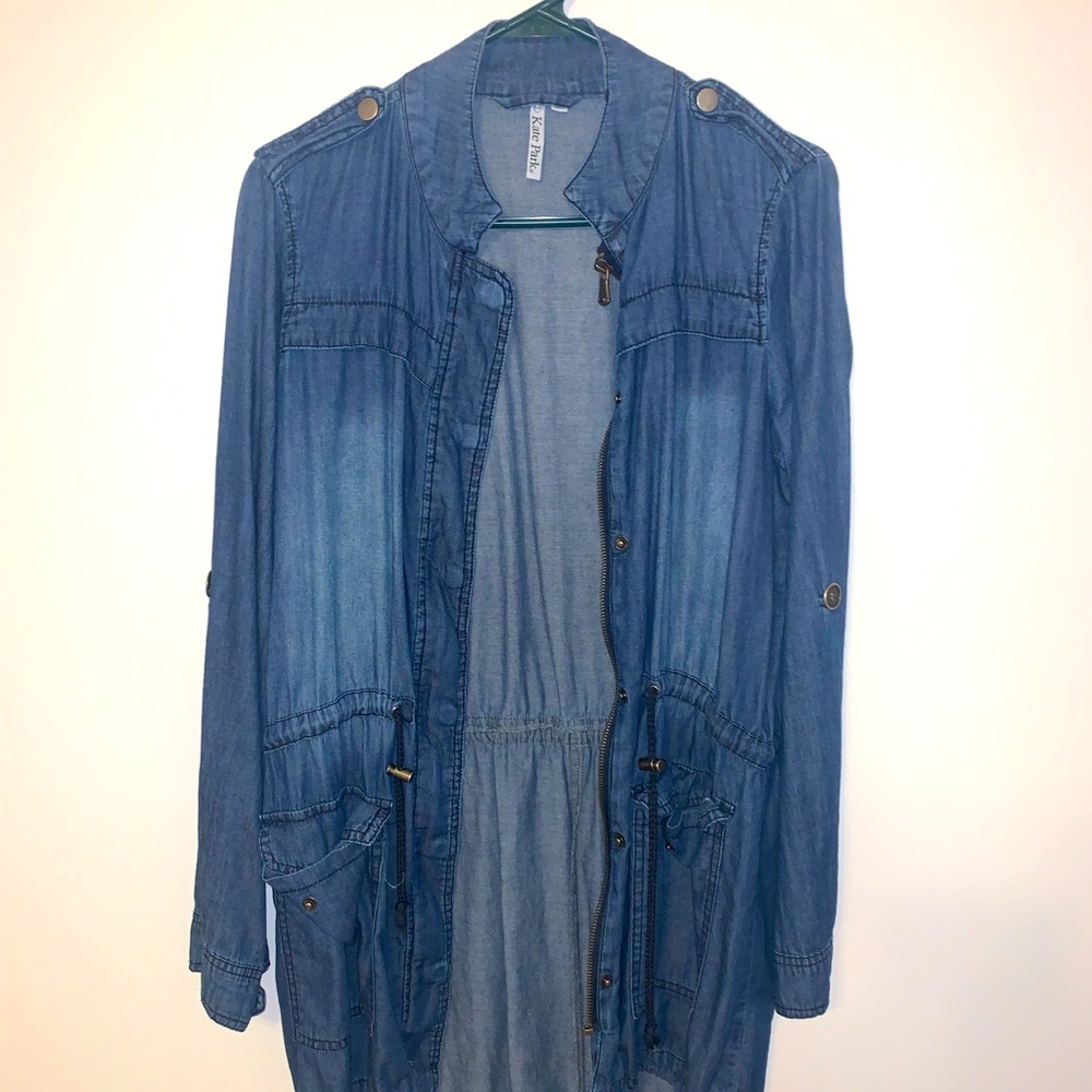 Long Denim Jacket - Size: S - Lightweight